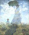 Monet, Woman with a Parasol - Madame Monet and Her Son 